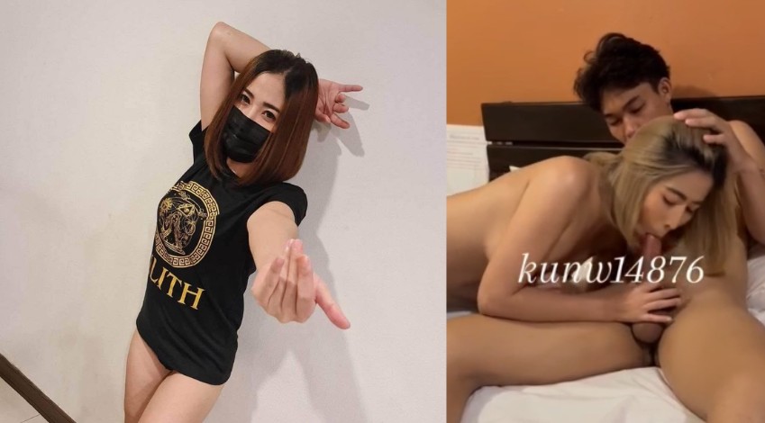 คลิปโป๊ kunw1990 น้องขวัญ สาวผมสั้นขี้เงี่ยนวัย 30+ เซ็กจัดโดนเย็ดสด